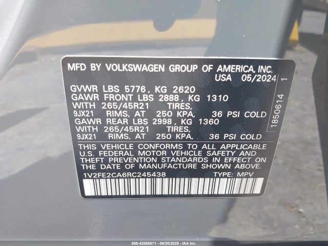 Volkswagen tsi 2024 1V2FE2CA6RC245438 Image 9