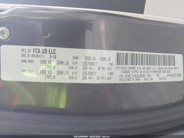 2018 CHRYSLER PACIFICA HYBRID 2C4RC1H70JR187642 Photo 8