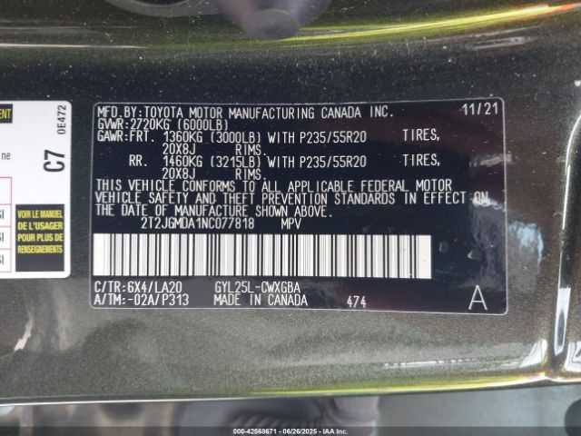 2022 LEXUS RX 450H 2T2JGMDA1NC077818 Photo 8