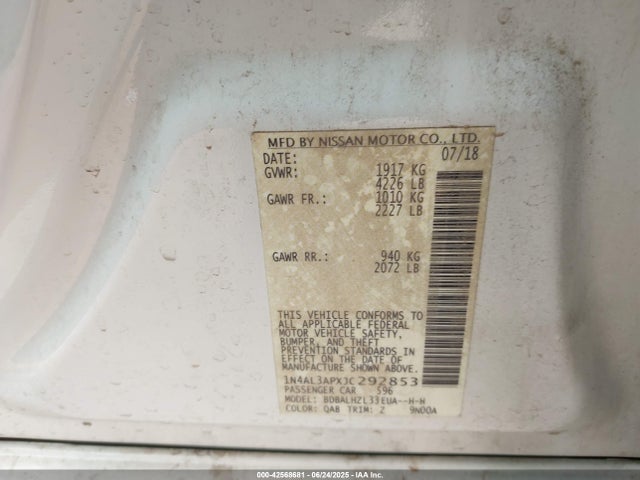 1N4AL3APXJC292853 Nissan 2018