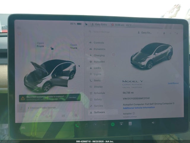 2021 TESLA MODEL Y 5YJYGDEE6MF211141 Photo 6