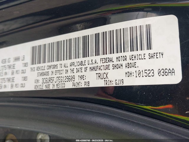 3C6UR5FJ7EG129609 RAM 2500