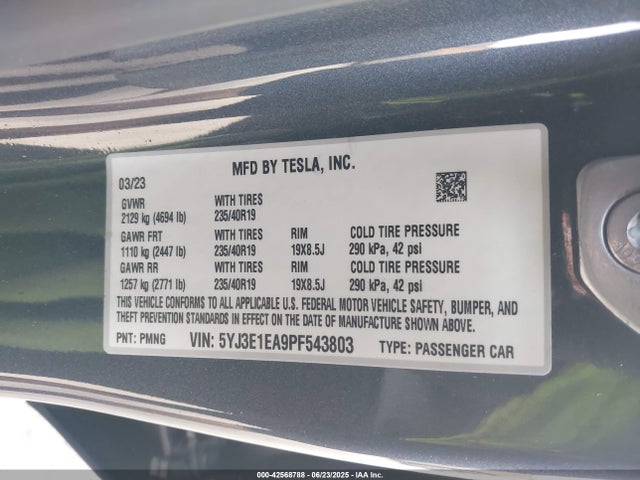 2023 TESLA MODEL 3 5YJ3E1EA9PF543803 Photo 8