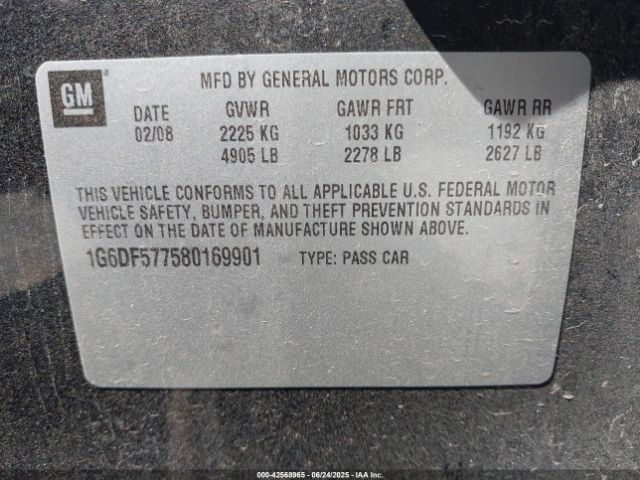 2008 CADILLAC CTS 1G6DF577580169901 Photo 8