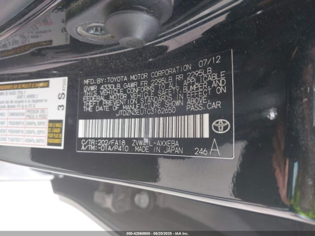 2012 TOYOTA PRIUS V JTDZN3EU1C3162650 Photo 8