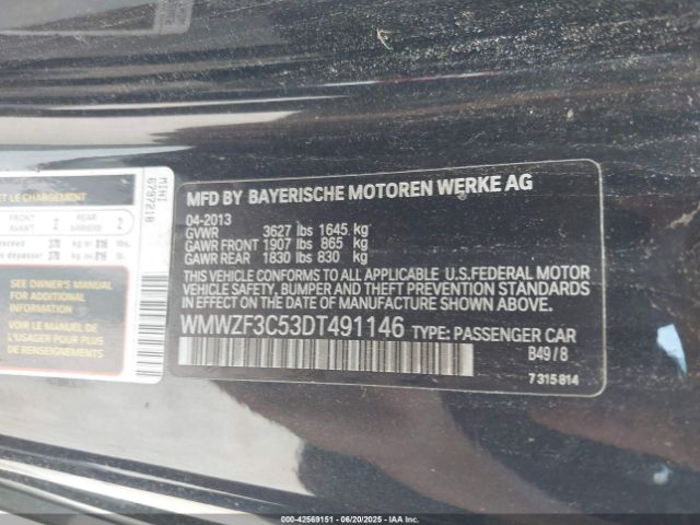 2013 MINI CLUBMAN WMWZF3C53DT491146 Photo 8