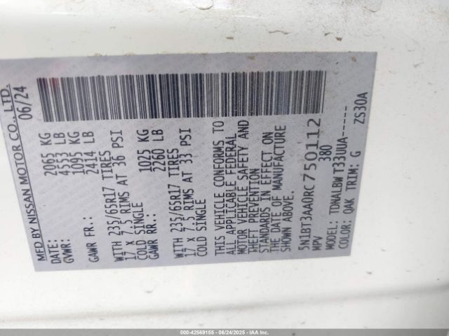 2024 NISSAN ROGUE 5N1BT3AA0RC750112 Photo 8
