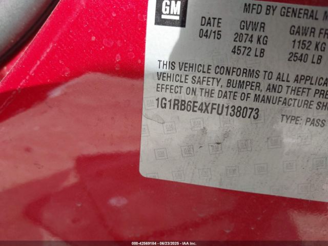 2015 CHEVROLET VOLT 1G1RB6E4XFU138073 Photo 8