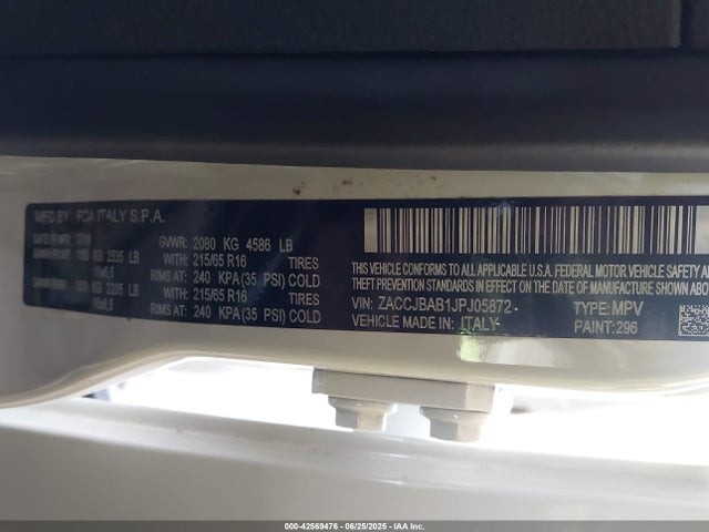 ZACCJBAB1JPJ05872 Jeep 2018