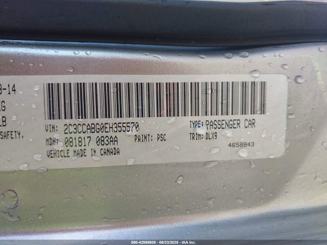 Chrysler 2014 2014 2C3CCABG0EH355570 Image 9