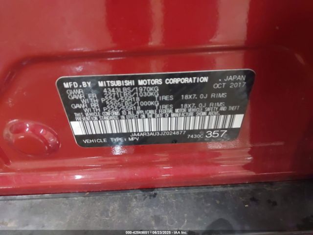 2018 MITSUBISHI OUTLANDER SPORT JA4AR3AU3JZ024877 Photo 8