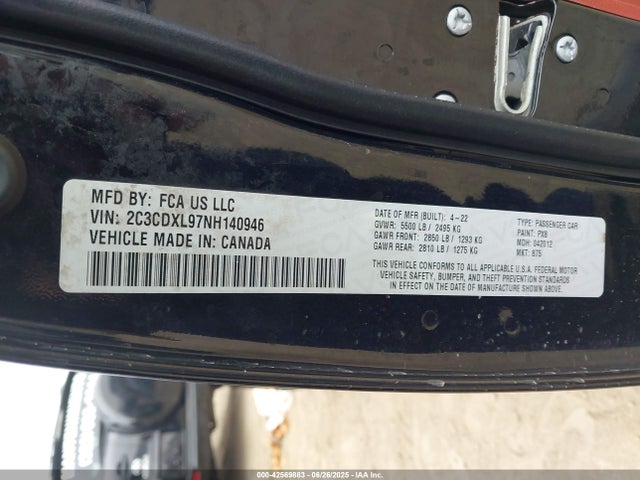 Dodge Charger 2022 2C3CDXL97NH140946 Image 9