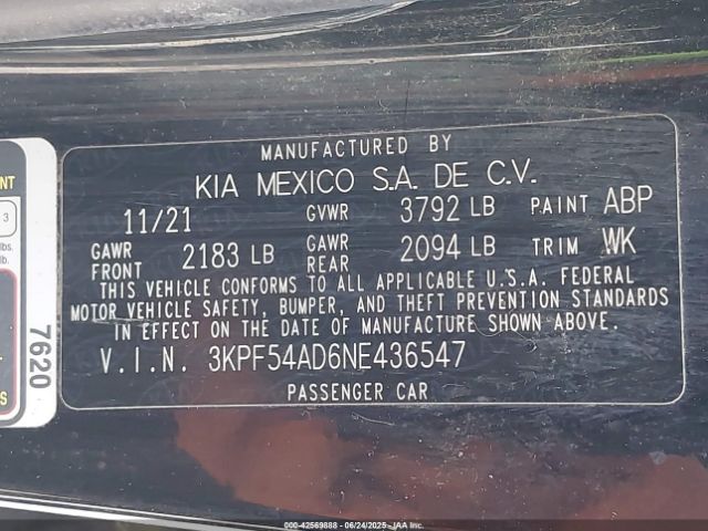 2022 KIA FORTE 3KPF54AD6NE436547 Photo 8