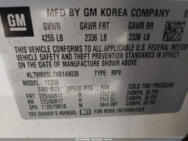 2022 CHEVROLET TRAILBLAZER KL79MVSL1NB149039 Photo 8