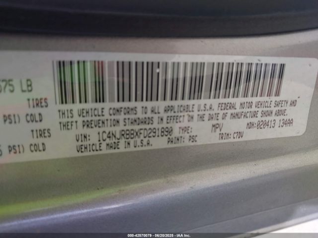 2015 JEEP PATRIOT 1C4NJRBBXFD291890 Photo 8