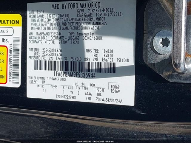 2015 FORD MUSTANG 1FA6P8AM9F5335944 Photo 8