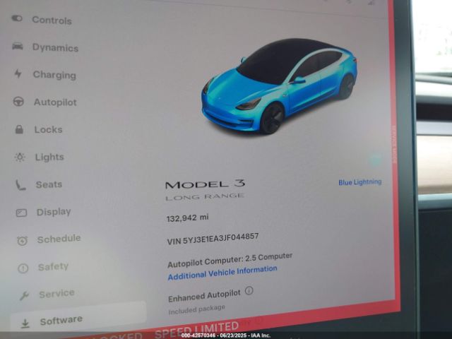 5YJ3E1EA3JF044857 Tesla MODEL 3