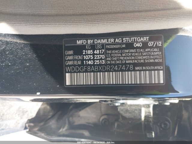 2013 MERCEDES-BENZ C 300 WDDGF8ABXDR247478 Photo 8