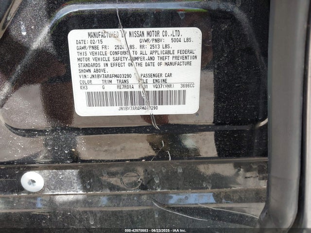 Infiniti 2015 2015 JN1BV7AR4FM403290 Image 9