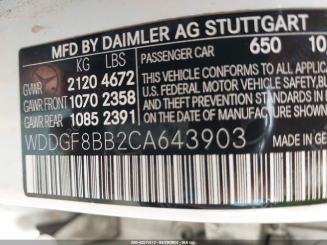 2012 MERCEDES-BENZ C 300 WDDGF8BB2CA643903 Photo 8