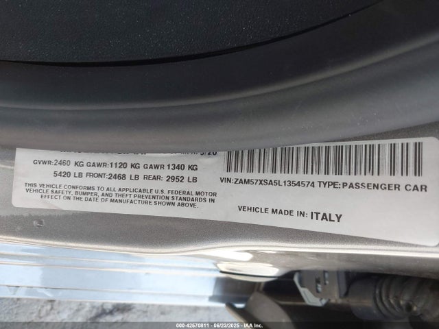 ZAM57XSA5L1354574 Maserati m156d