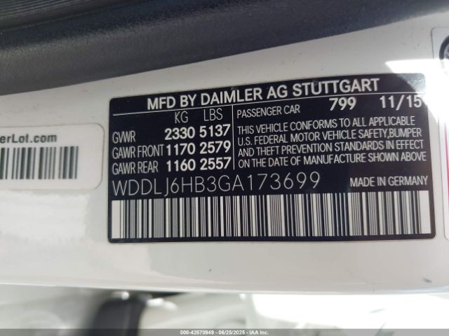 2016 MERCEDES-BENZ CLS 400 WDDLJ6HB3GA173699 Photo 8