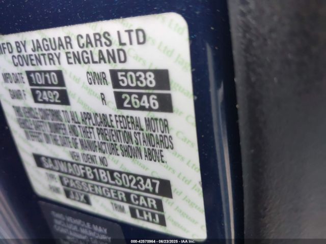 2011 JAGUAR XF SAJWA0FB1BLS02347 Photo 8