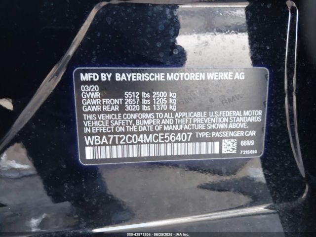 2021 BMW 740I WBA7T2C04MCE56407 Photo 8