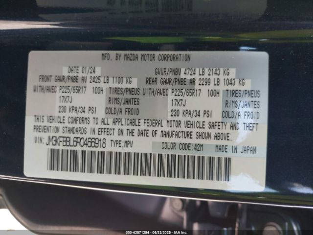 2024 MAZDA CX-5 JM3KFBBL6R0466918 Photo 8