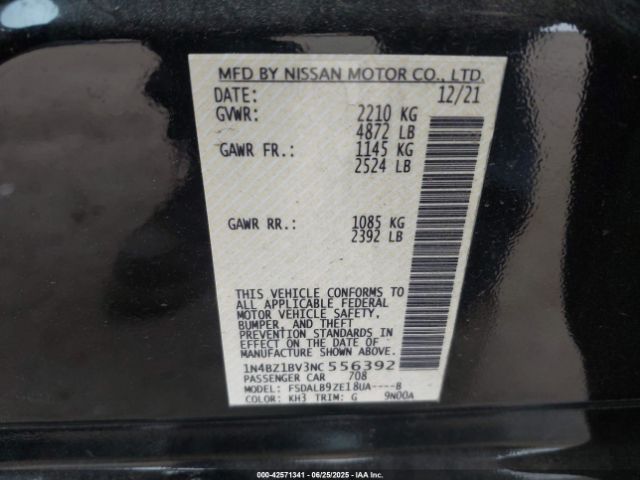 2022 NISSAN LEAF 1N4BZ1BV3NC556392 Photo 8
