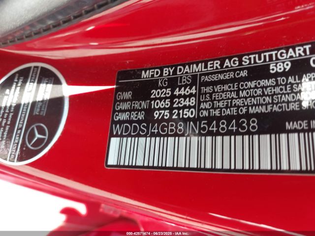 2018 MERCEDES-BENZ CLA 250 WDDSJ4GB8JN548438 Photo 8