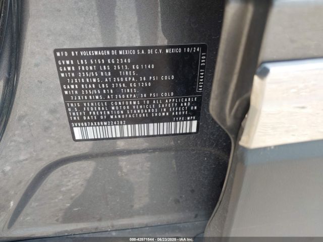 2024 VOLKSWAGEN TIGUAN 3VV6B7AX8RM224282 Photo 8