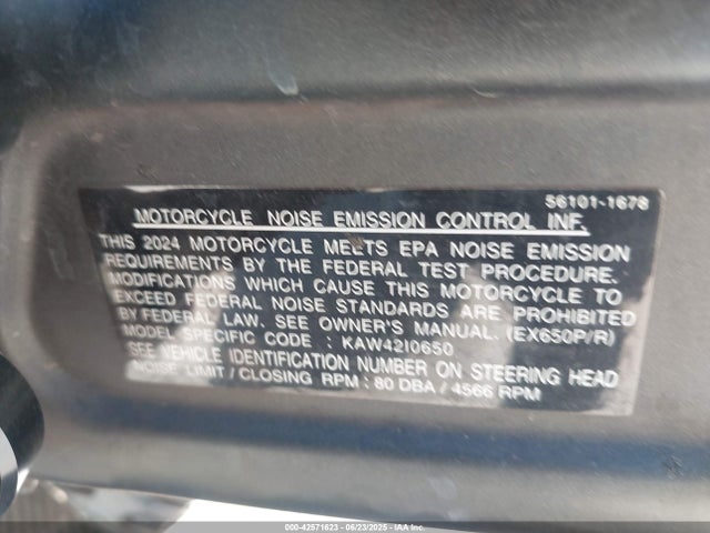Kawasaki Ninja 650 2024 ML5EXEP13RDAD4011 Image 10