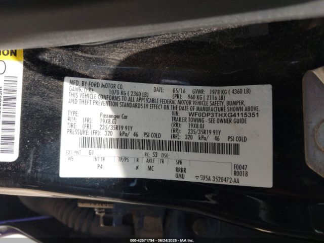 2016 FORD FOCUS RS WF0DP3THXG4115351 Photo 8