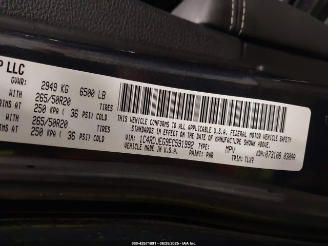 1C4RDJEG9EC591992 Dodge 2014