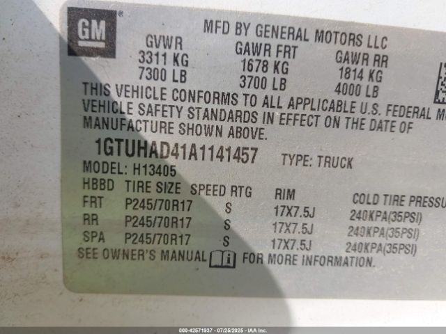 2010 GMC SAVANA 1500 1GTUHAD41A1141457 Photo 8
