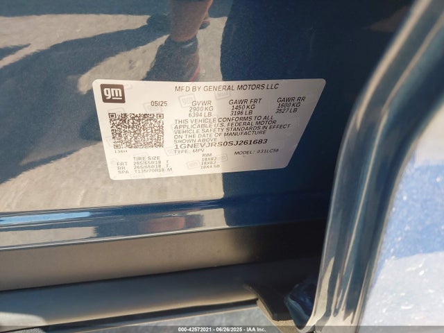 1GNEVJRS0SJ261683 Chevrolet lk0