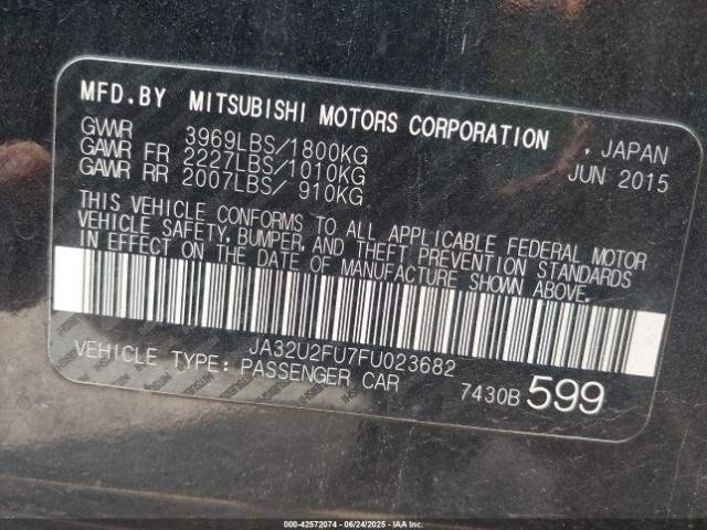 2015 MITSUBISHI LANCER JA32U2FU7FU023682 Photo 8