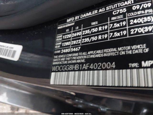 2010 MERCEDES-BENZ GLK 350 WDCGG8HB1AF402004 Photo 8