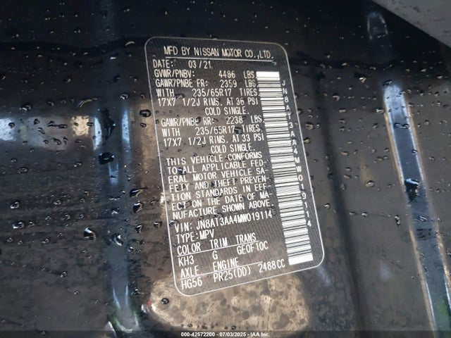 Nissan 2021 2021 JN8AT3AA4MW019114 Image 9