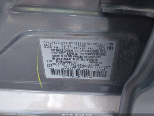 2022 NISSAN SENTRA 3N1AB8CV6NY237158 Photo 8