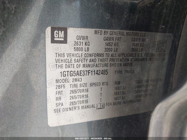 1GTG5AE37F1142485 GMC lfx - sidi, vvt, e85 max, alum