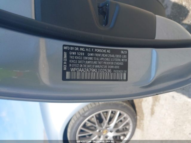 2019 PORSCHE PANAMERA WP0AA2A79KL102536 Photo 8