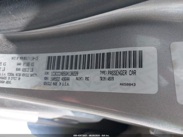 1C3CCCAB5GN130220 Chrysler 2016