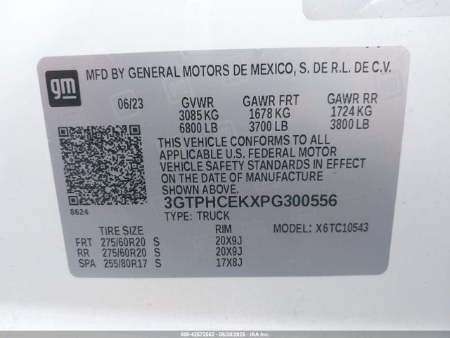 3GTPHCEKXPG300556 GMC l3b