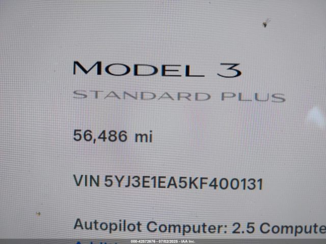 2019 TESLA MODEL 3 5YJ3E1EA5KF400131 Photo 6