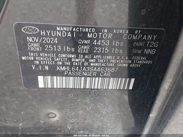 KMHL64JA3SA463687 Hyundai gdi theta iii