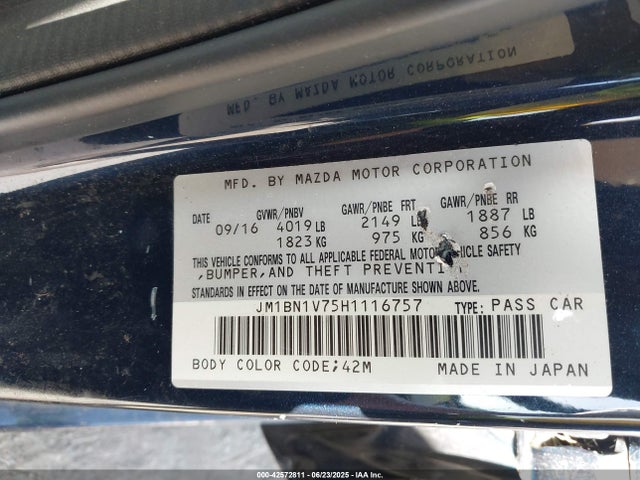 JM1BN1V75H1116757 Mazda pe
