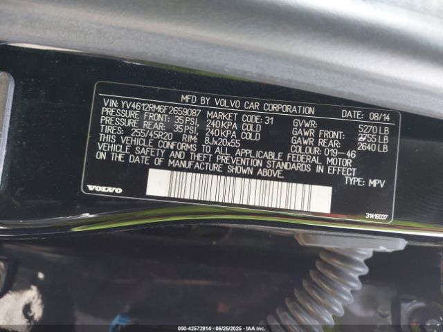 2015 VOLVO XC60 YV4612RM6F2659087 Photo 8