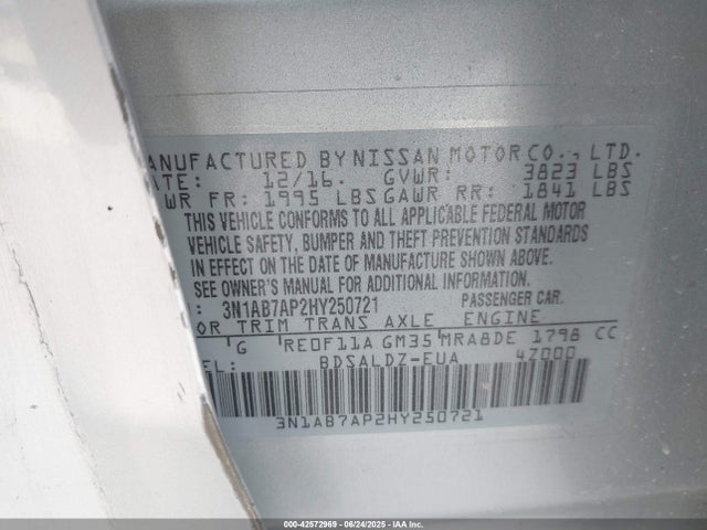Nissan 2017 2017 3N1AB7AP2HY250721 Image 9